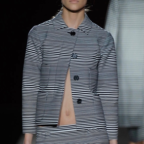 ❗️FINAL❗️Marc Jacobs Runway Striped Spring 2013 Jacket Blazer Size 6 - Picture 2 of 16